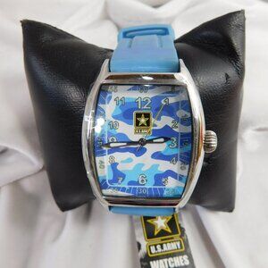 Ladies US Army Blue Camo Watch
